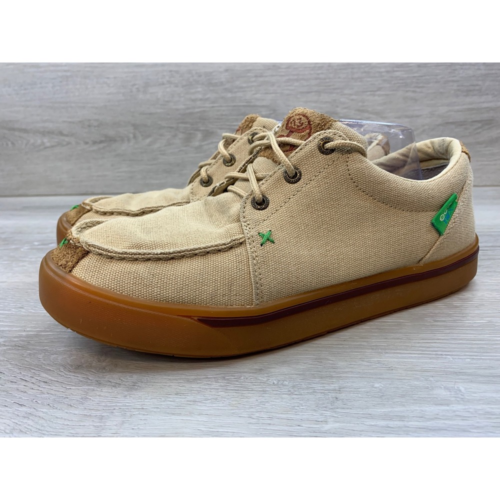 Twisted X Hooey Loper Men's 9M Tan EcoTWX Textile Casual Shoes
